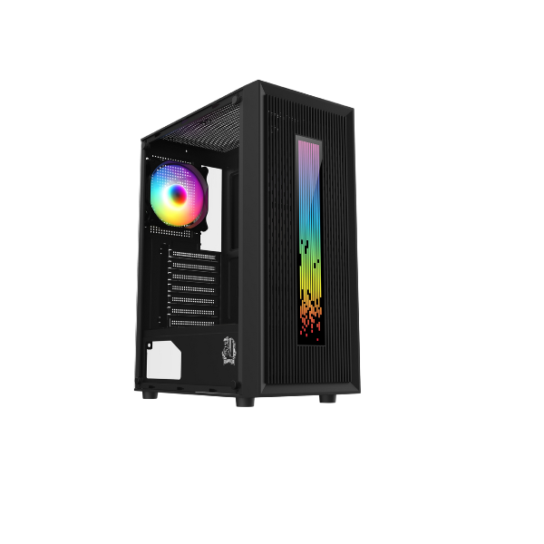 GABINETE RAPTOR VORTEX TG MID-TOWER RGB BACK FAN X1