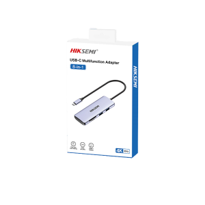HUB HIKSEMI 8EN1 USB TYPE C - 1XPD 3XUSB3.0 1XUSB2.0 1XHDMI 1XSD/TF
