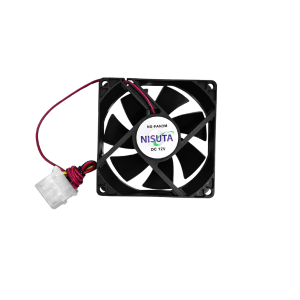 FAN 80X80X25 MM 12V. 4 PINES MOLEX. A BUJE NSFAN3M
