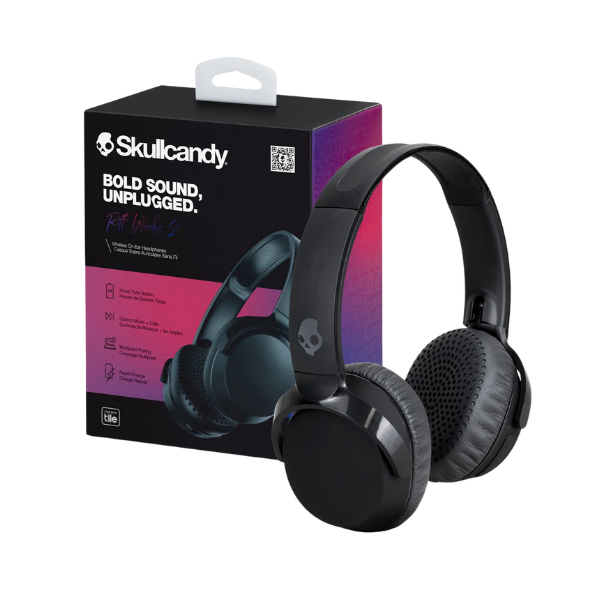 AURICULAR SKULLCANDY RIFF WIRELESS 2 OVER EAR BLACK