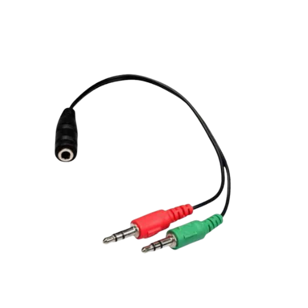 ADAPTADOR GENIUS AUDIO Y MIC A MINIPLUG