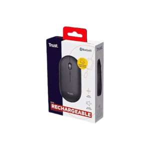 MOUSE TRUST PUCK WIRELESS+BT RECARGABLE USB-C