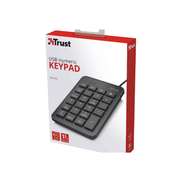 TECLADO NUMERICO TRUST XALAS USB