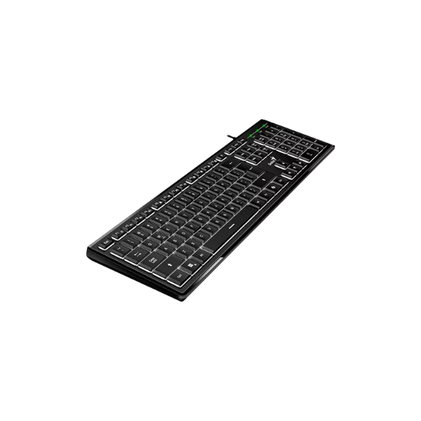 TECLADO GENIUS SLIMSTAR 820 RETROILUMINADO BLACK USB