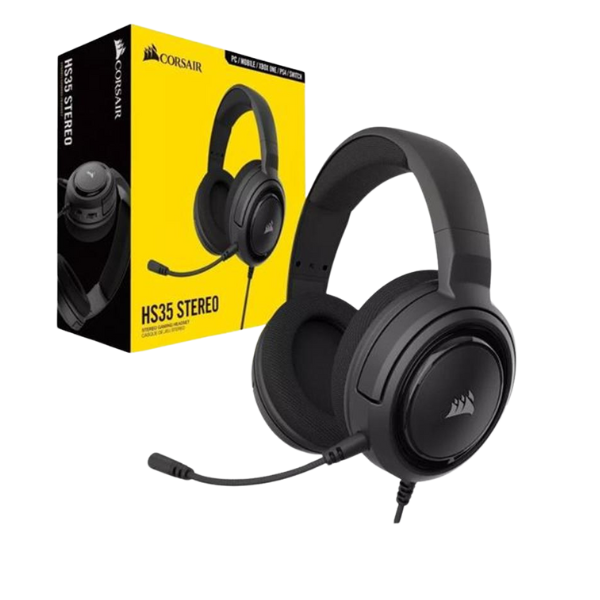 AURICULAR CORSAIR HS35 V2 GAMING STEREO 3.5 CARBON