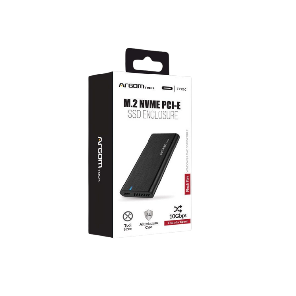 CASE ARGOMTECH SSD M.2 NVME PCI-E USB C