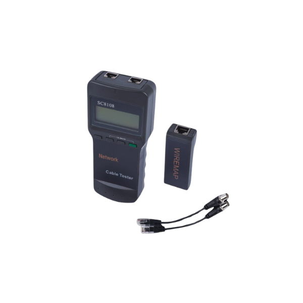 TESTER PARA REDES CAT5/6/COAXIL