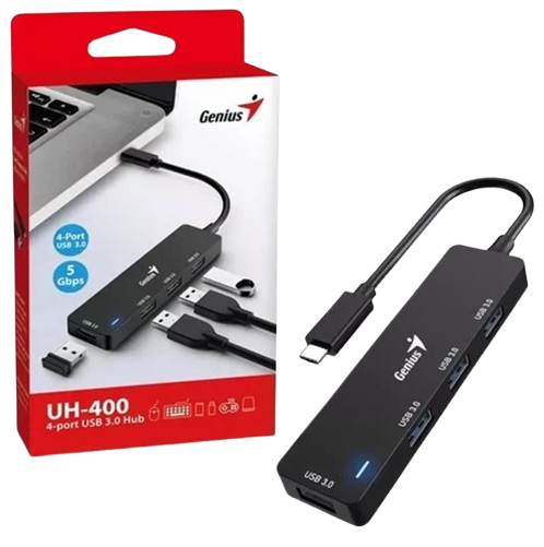 HUB GENIUS UH-400 USB-C A USB-A X4 HUB GENIUS UH-400 USB-C A USB-A X4