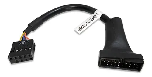CABLE ADAPTADOR USB 3.0 20 PINES MACHO A USB 2.09 PINES HEMBRA NSADUS32