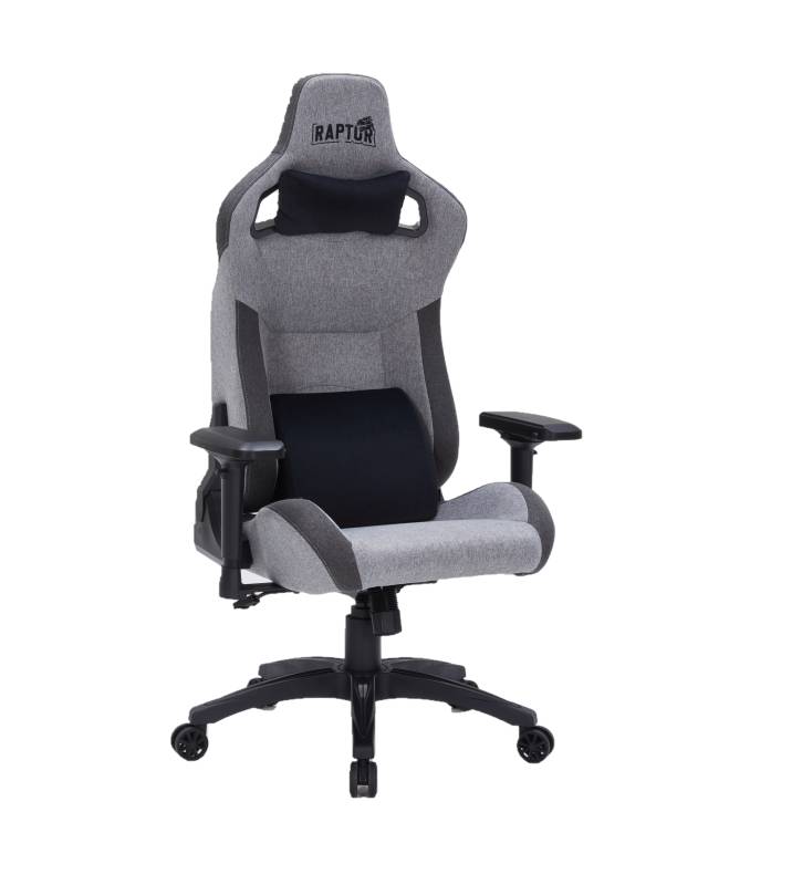 SILLA GAMER RAPTOR THRONE R20 TELA NEGRA