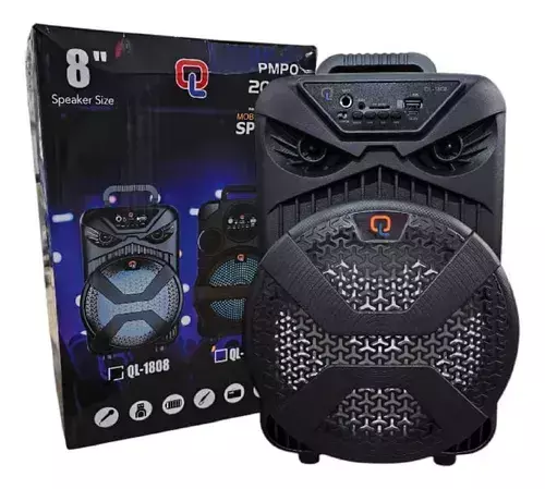 PARLANTE 8″ QL1808 CON MICROFONO *