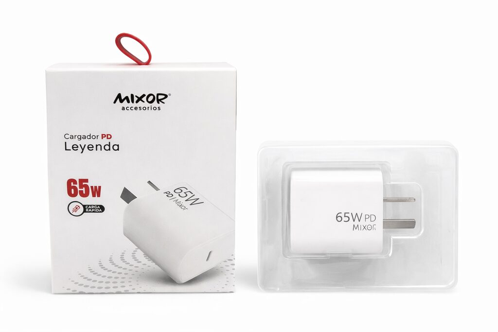 CABEZAL DE CARGA RÁPIDA 65W (ENTRADA TIPO C) – LEYENDA *