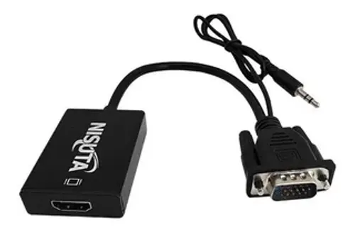 CONVERSOR VGA A HDMI + AUDIO NSCOVGHD4