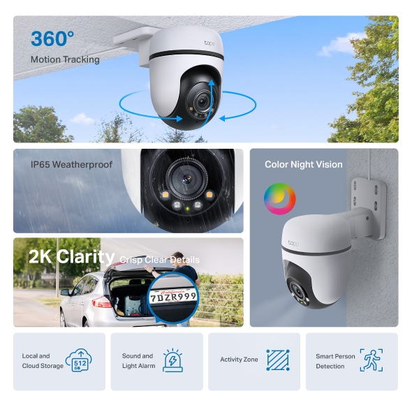 CAMARA IP TP-LINK TAPO C510W EXTERIOR - Imagen 6