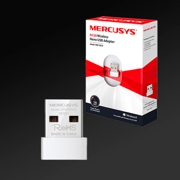 ADAPTADOR USB WIFI MERCUSYS MW150US NANO 150MBPS