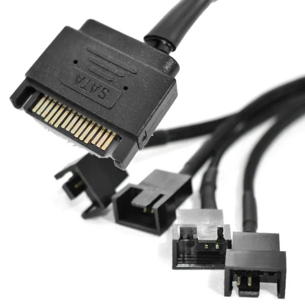 CABLE ALIMENTACION SATA 12V A 4 COOLER 4 PINES NSAD4CS