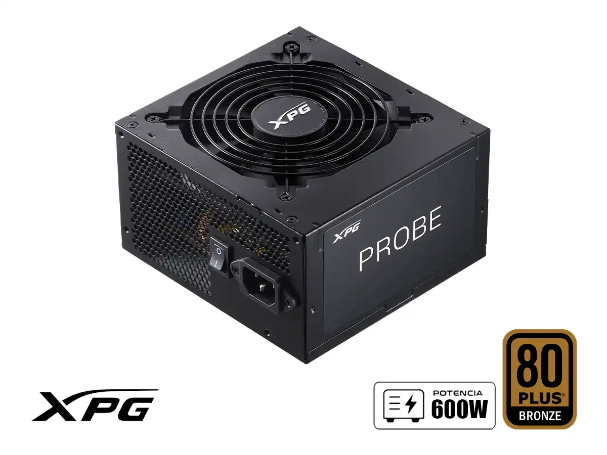 FUENTE XPG 600W PROBE 80+ BRONCE NO MODULAR