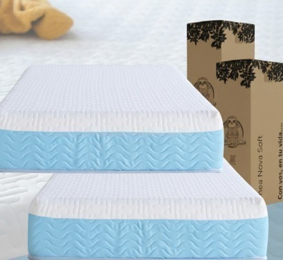 COLCHÓN (+ regalo almohada) EN CAJA 1 PLAZA 190×80 ESPUMA ALTA DENSIDAD (23 cm)