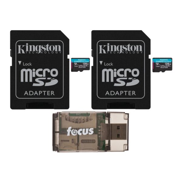 MICRO SD KINGSTON 128GB C10 UHS-1 U3 V30 A2 CANVAS GO! PLUS