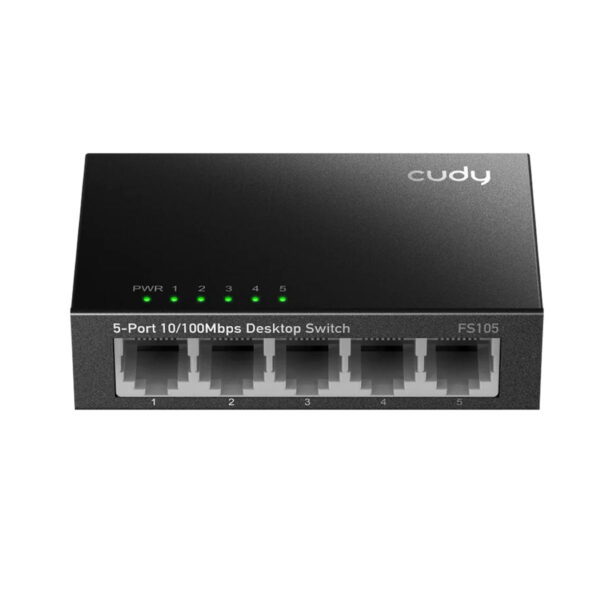 SWITCH CUDY FS105 5 PUERTOS 10/100 METAL