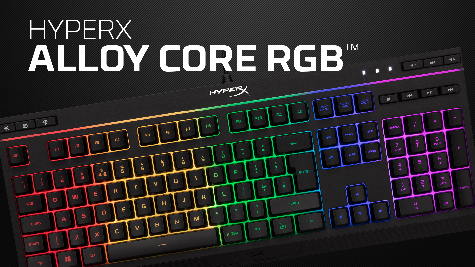 TECLADO HYPERX ALLOY CORE RGB ES BLACK
