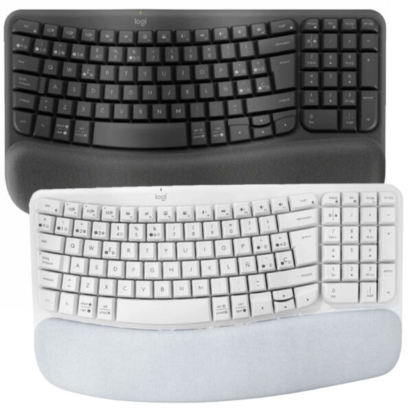 TECLADO WIRELESSS LOGITECH WAVE ERGO BLANCO