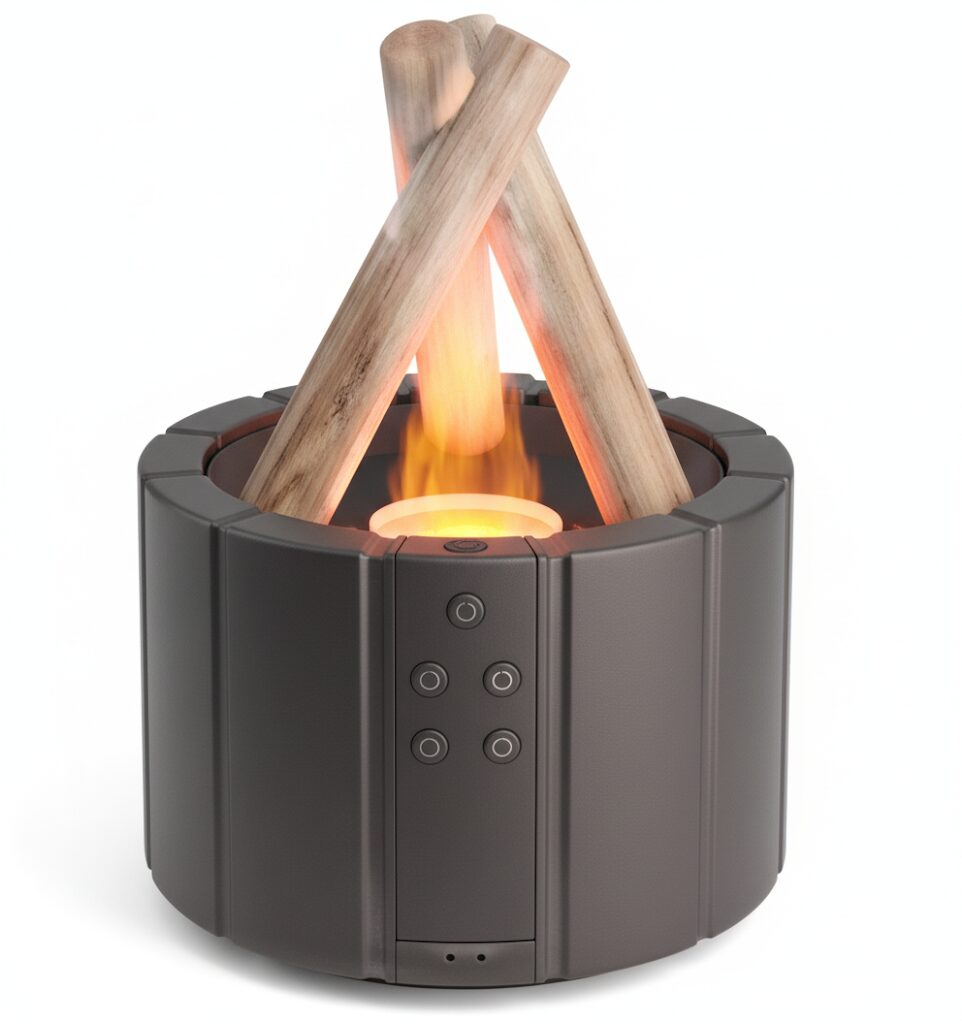 HUMIDIFICADOR AROMATIZANTE LLAMA SIMULADA CONTROL REMOTO