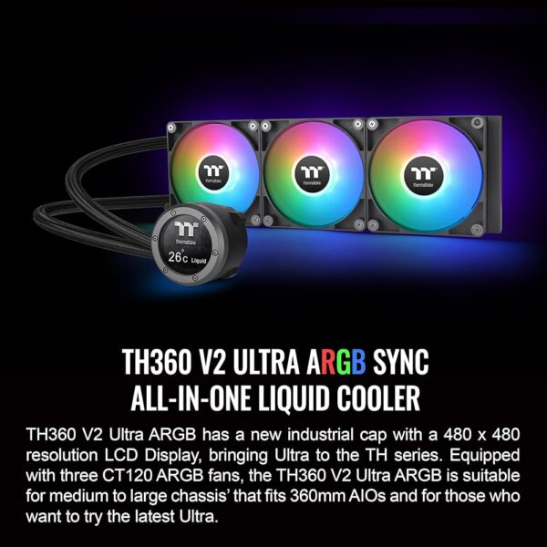 WATERCOOLER TT TH360 V2 ULTRA  EX ARGB SYNC BLACK